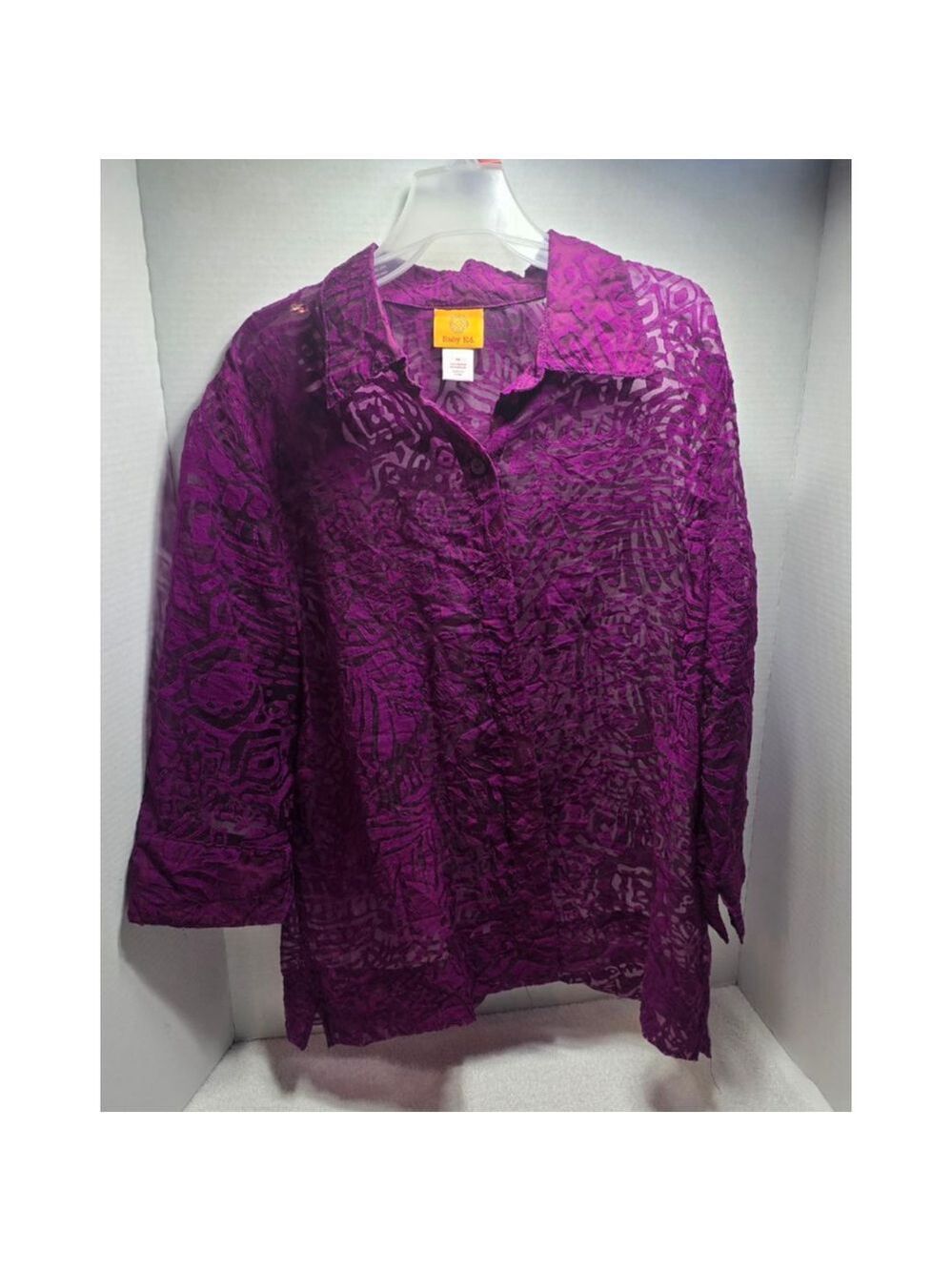 Women's Ruby Rd. Purple Blouse Plus Size 14